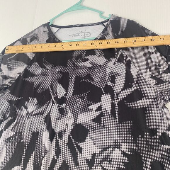 Reel Life Women's Long Sleeve UV Top Stretch Lightweig Size XXL Black/Gray - Picture 7 of 12